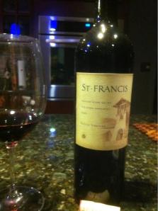 A bottle or two of St Francis Zinfandel, uooo la la
