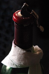 Select a bottle or two of fine wine from your celler