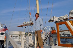 The Captain giving his blessing