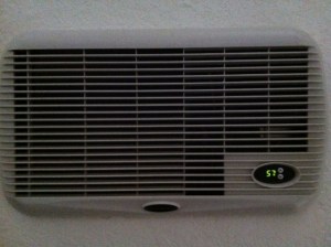 A simple wall unit will work in a closet conversion.