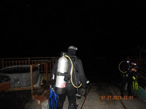 Me all geared up heading in