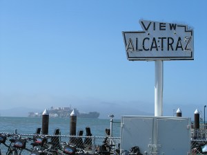 A view of Alcatraz Prison