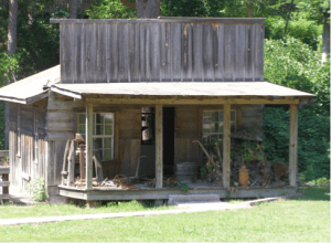 Could this be the "Moonshine Shack" in the mountains, creating "hooch"?